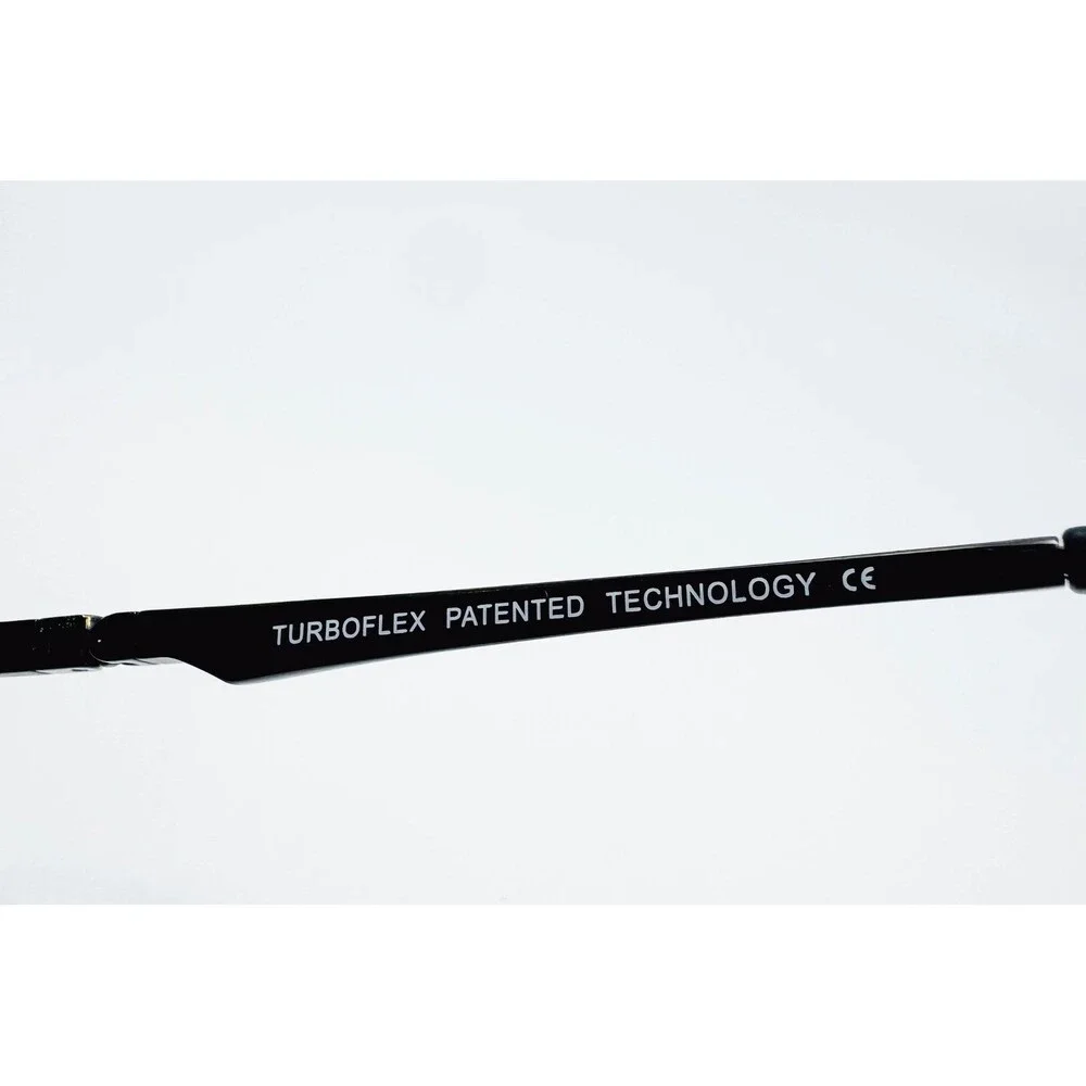 Turboflex Eyeglasses Mens Black TF3339 Full Rim Metal 52-19-140